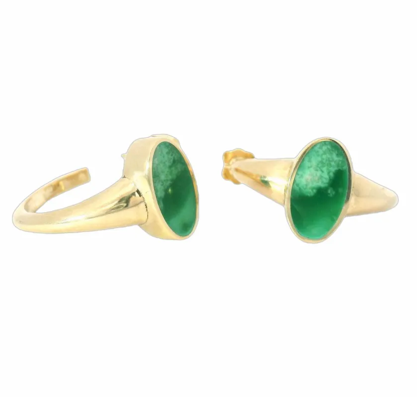 The Polaris Earrings- Lucin Variscite sold by Young In The Mountains