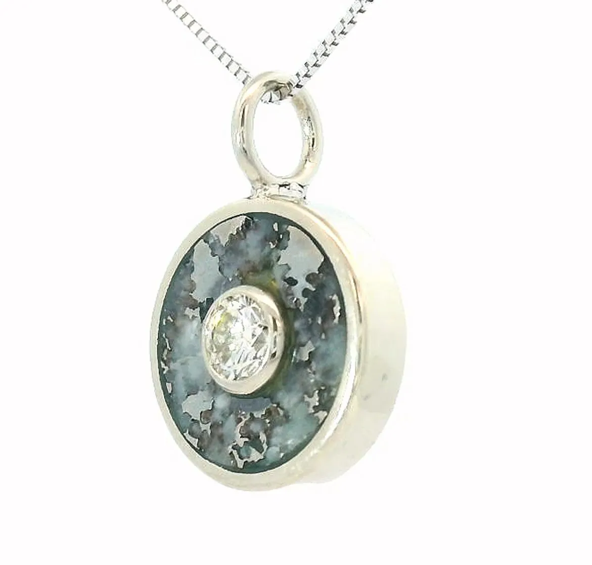 Cerclen Necklace - Native Silver & White Diamond sold by Young In The Mountains product image thumbnail 2