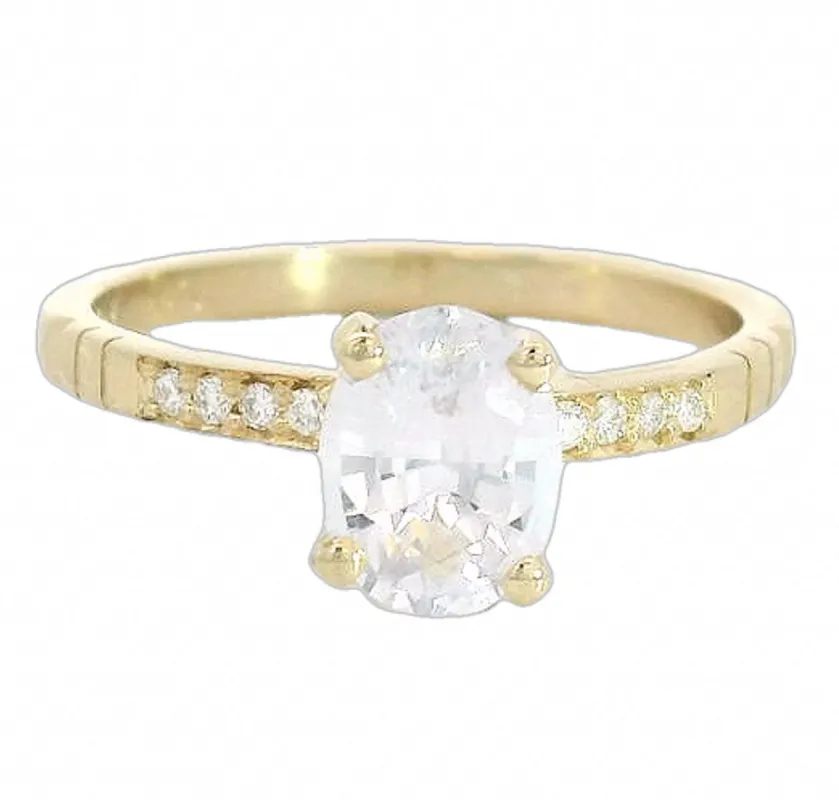 The Arrossire - Montana Sapphire Solitaire Ring sold by Young In The Mountains