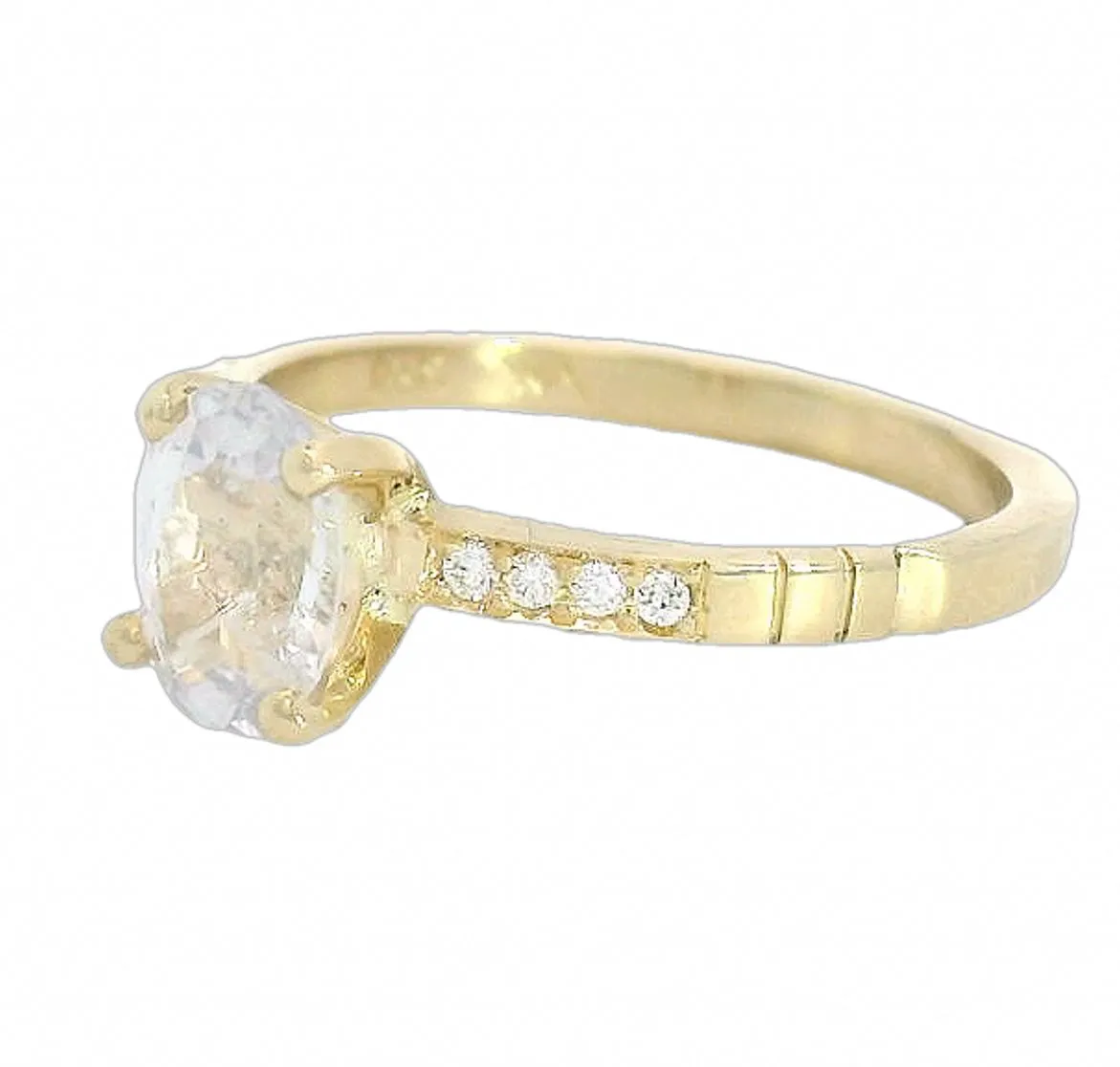 The Arrossire - Montana Sapphire Solitaire Ring sold by Young In The Mountains product image thumbnail 2