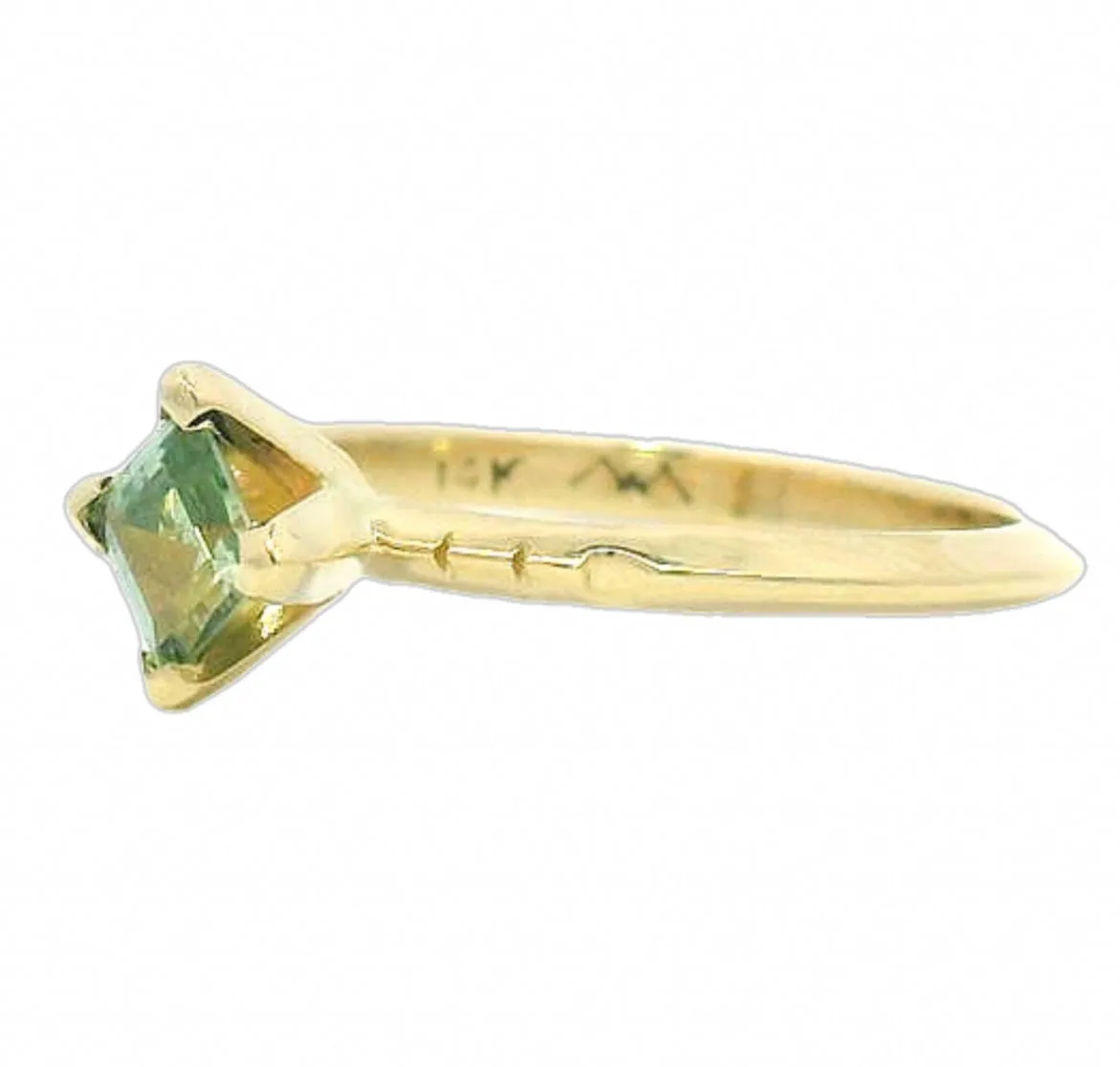 The Borovice - Carré Cut Montana Sapphire Solitaire Ring sold by Young In The Mountains product image thumbnail 2
