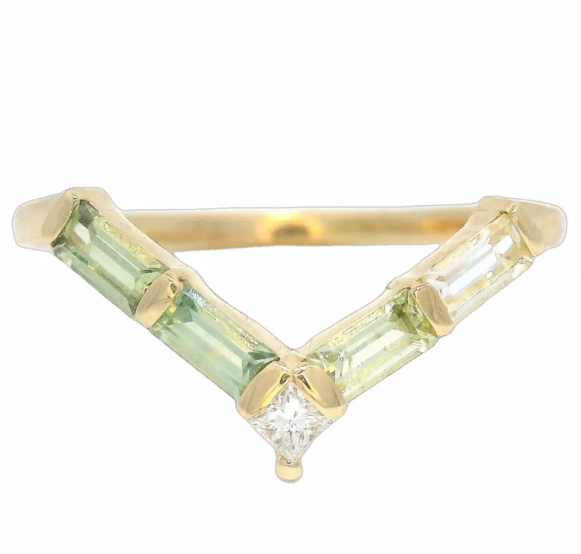 Baguette Montana Sapphire Alma Ring No. 4 sold by Young In The Mountains