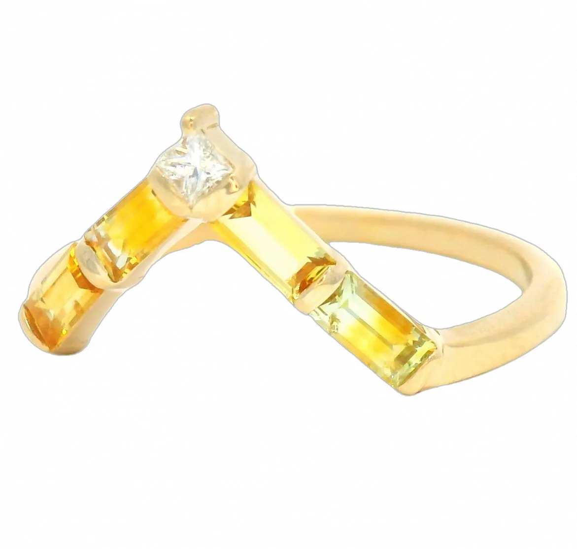 Baguette Montana Sapphire Alma Ring No. 2 sold by Young In The Mountains product image thumbnail 2