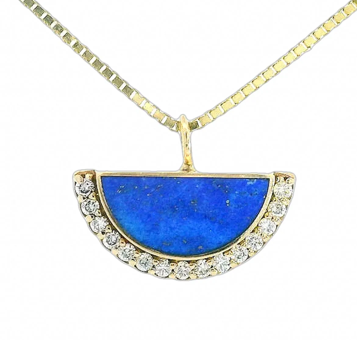Alba Necklace - Rare Colorado Lapis sold by Young In The Mountains