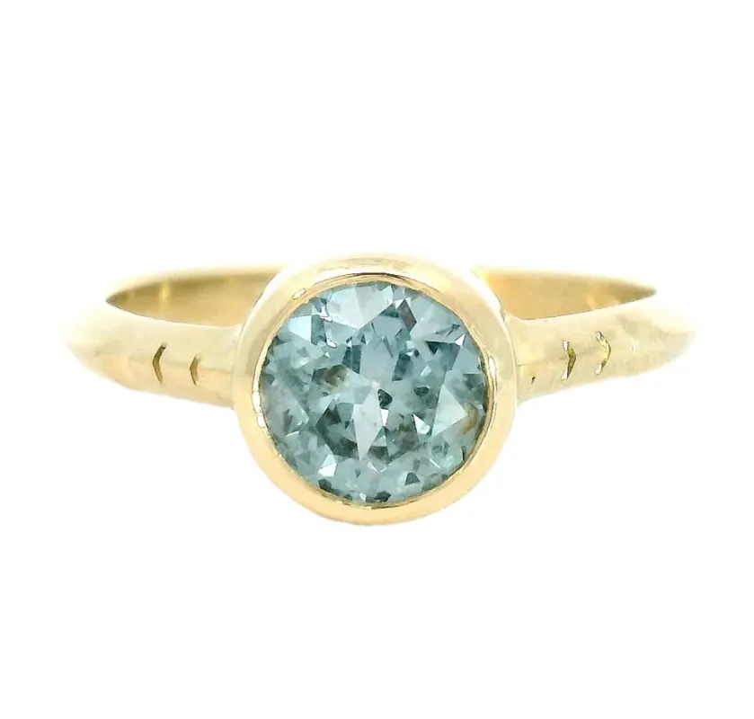 Campanilla Montana Sapphire Solitaire sold by Young In The Mountains