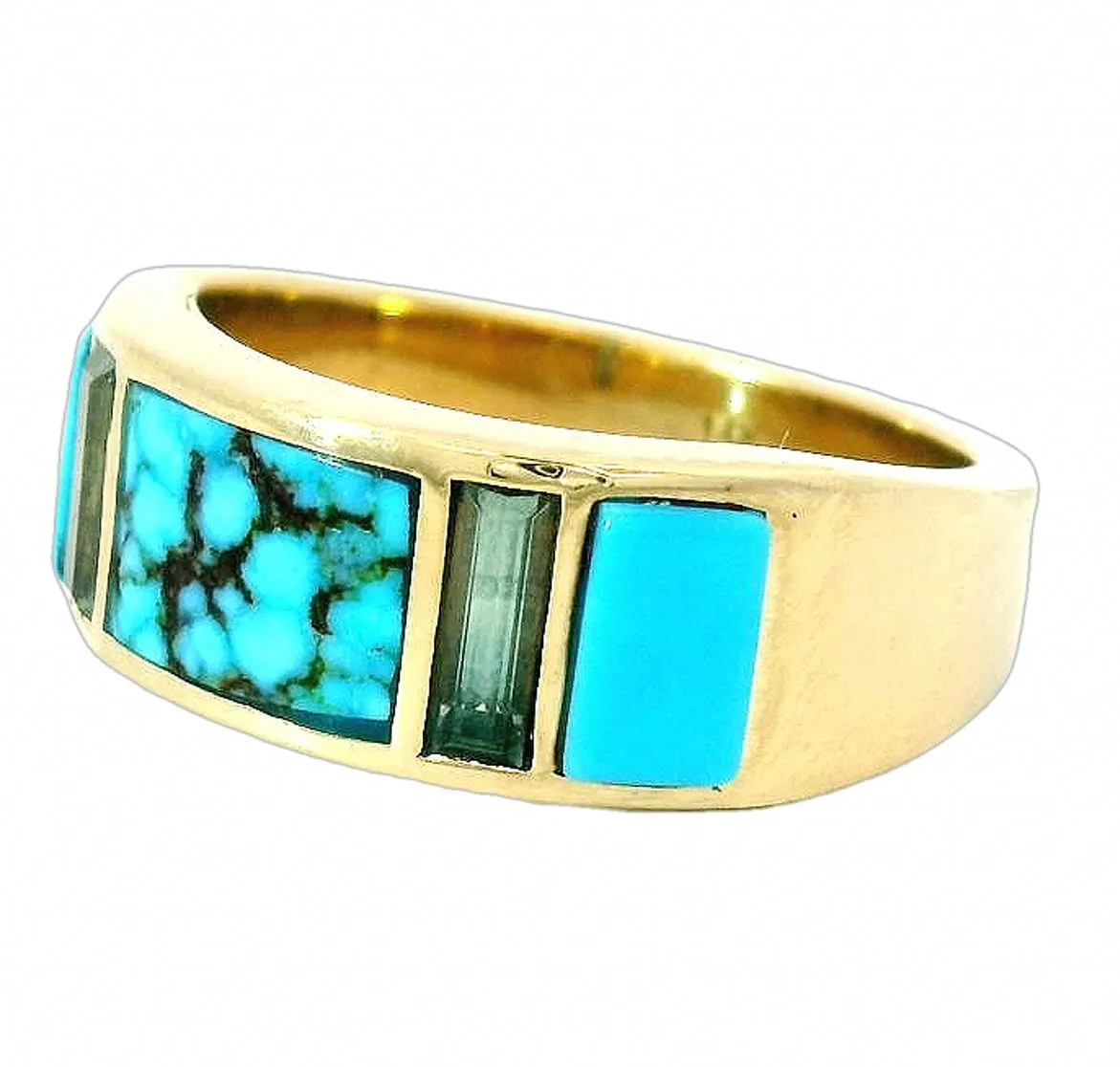 The Amphitrite Inlay Ring Band sold by Young In The Mountains product image thumbnail 2