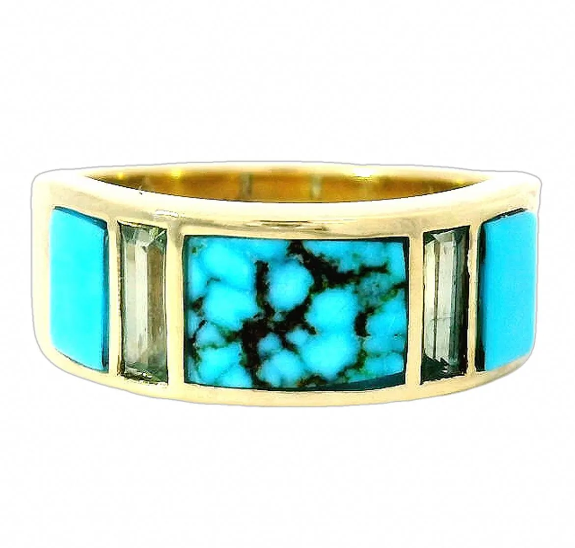 The Amphitrite Inlay Ring Band sold by Young In The Mountains