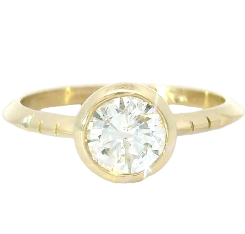 Lumihiutale Diamond Solitaire Ring sold by Young In The Mountains