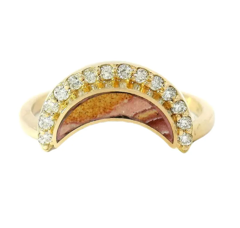 Pavé Crescent Ring Crown - Small sold by Young In The Mountains