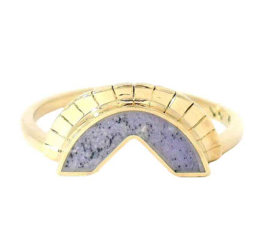 Burro Creek Jasper Lacuna Selene Ring Crown sold by Young In The Mountains
