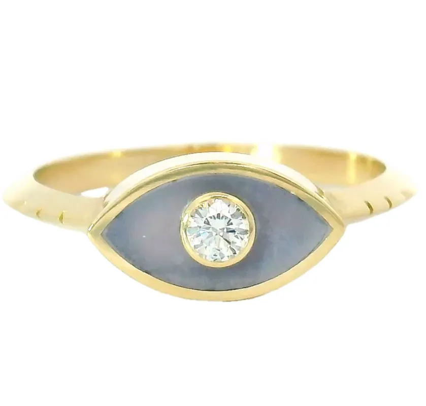 Madison Blue Agate Anja Ring sold by Young In The Mountains