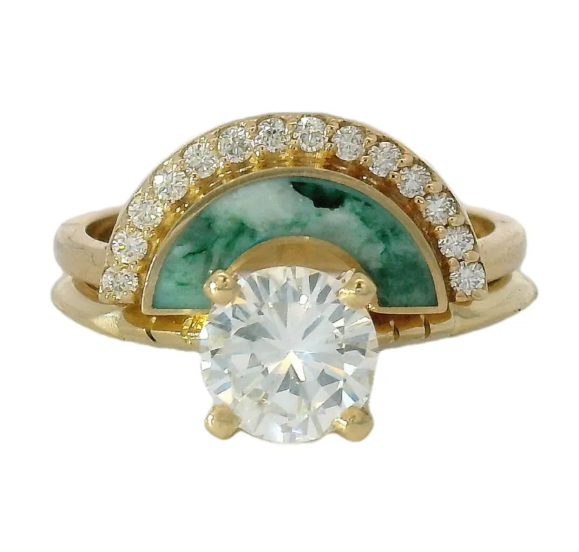 Nivalis Helena Solitaire Ring Set sold by Young In The Mountains