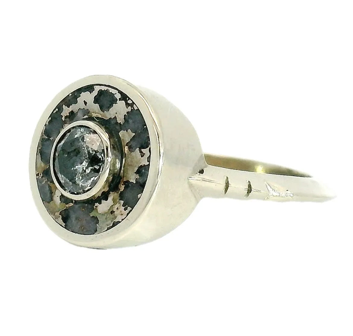 Galaxy Diamond and Native Silver Cerclen Ring sold by Young In The Mountains product image thumbnail 2