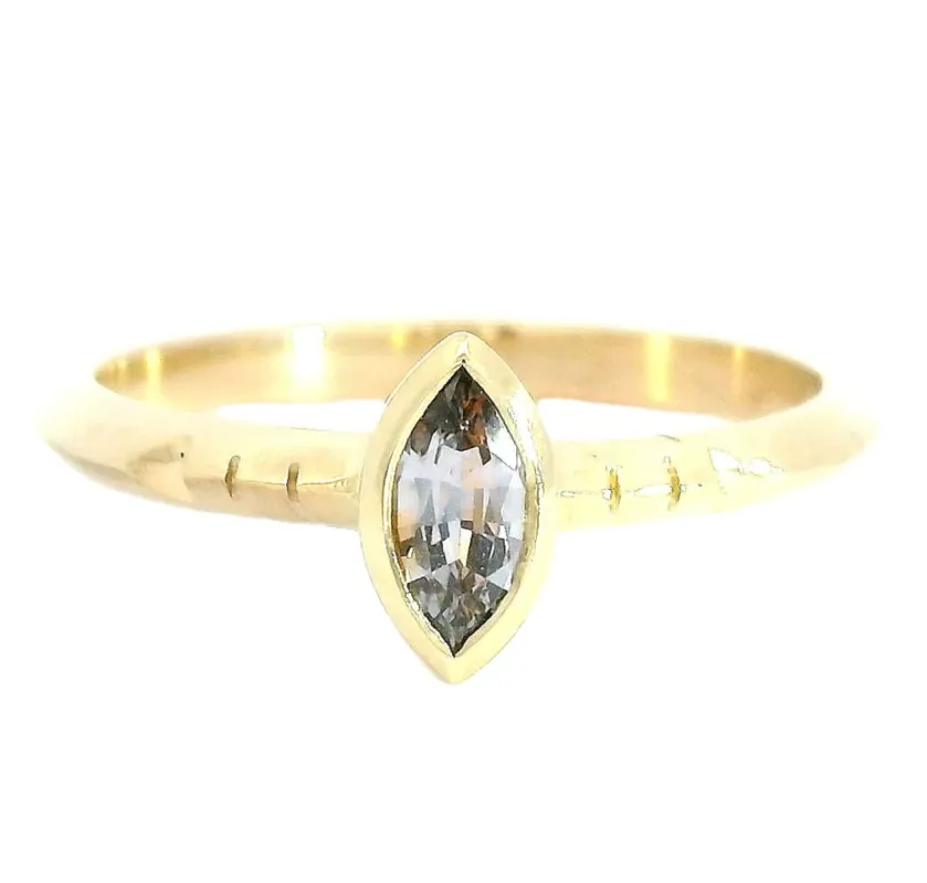 Crépuscule Montana Sapphire Solitaire Ring sold by Young In The Mountains