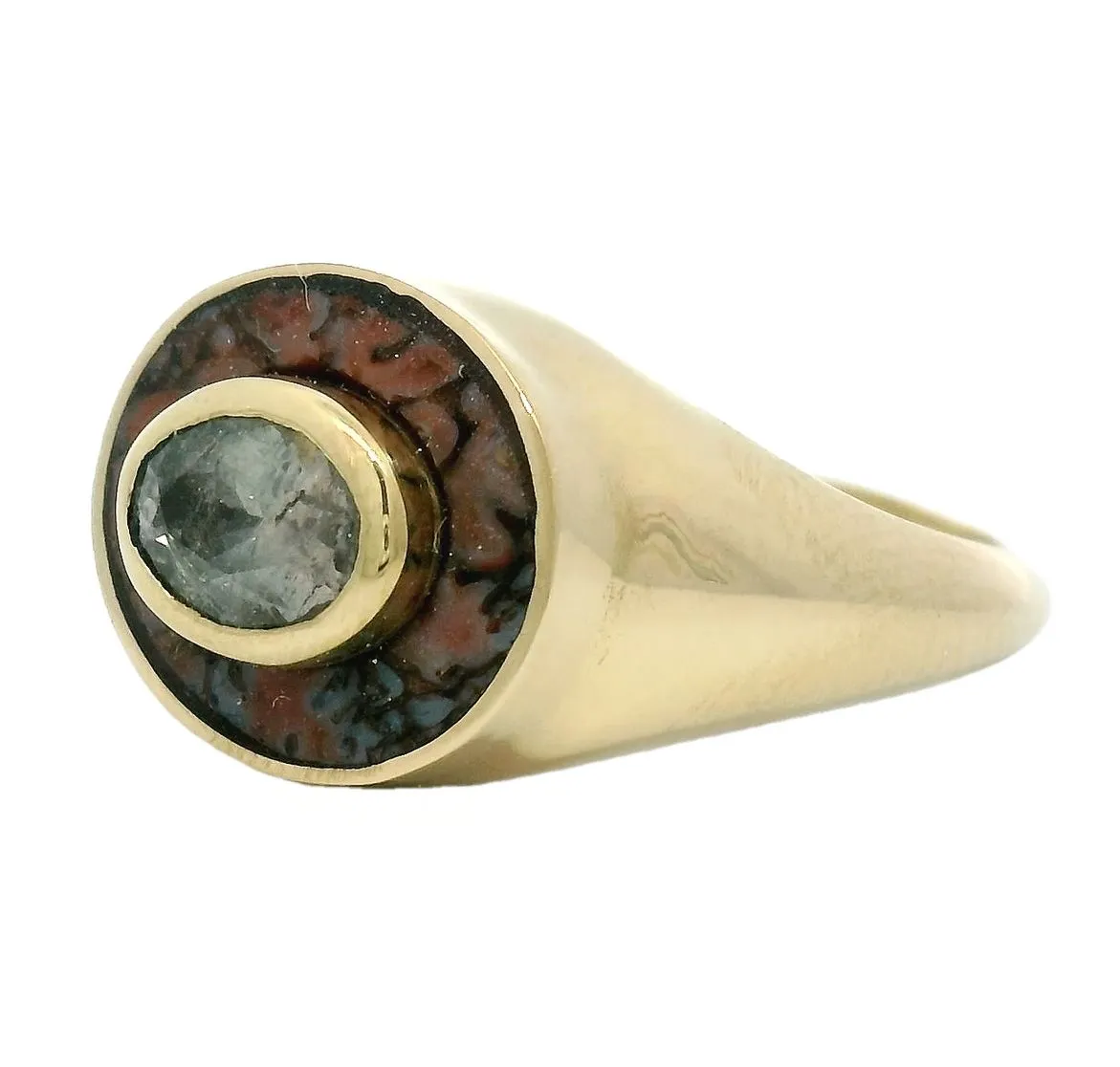 The Anoitecer Signet Ring sold by Young In The Mountains product image thumbnail 2