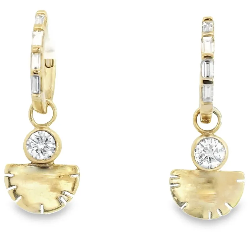 .10 ct. White Diamond Aquilla Hoop Earrings sold by Young In The Mountains