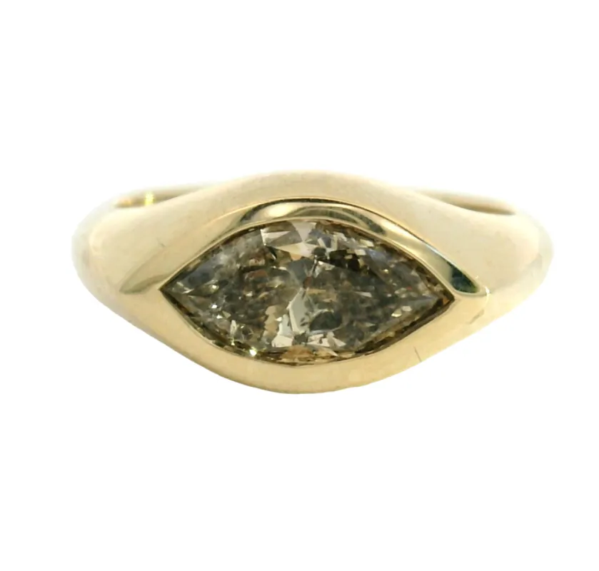 Markii Diamond Solitaire Ring sold by Young In The Mountains