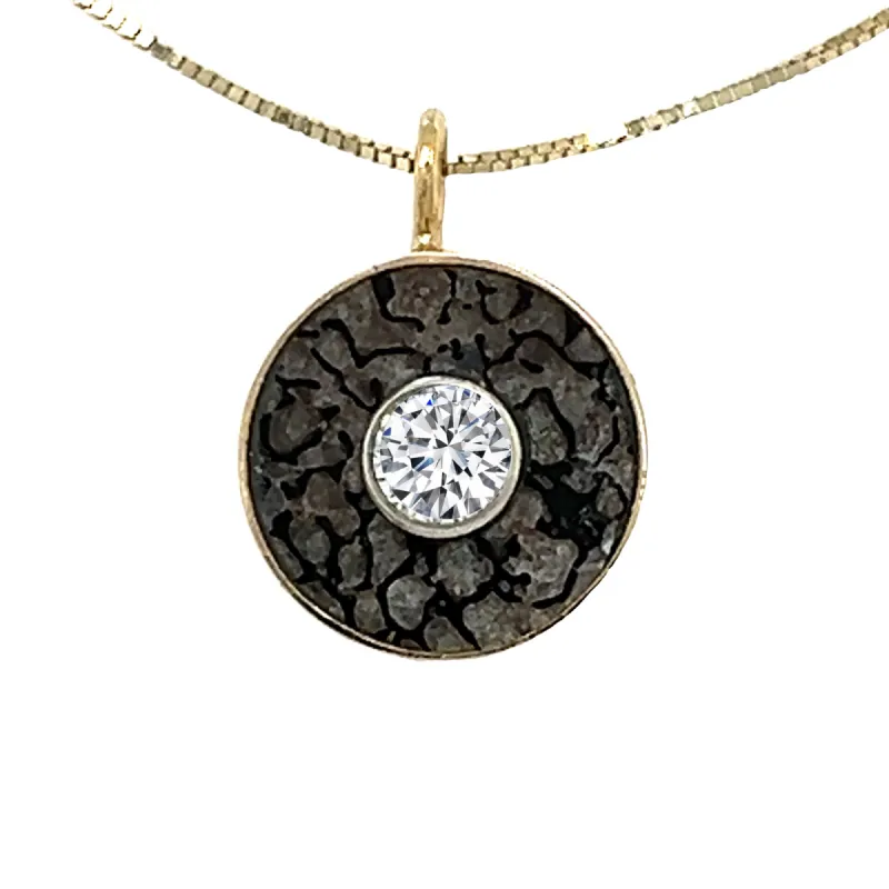 Grey Dinosaur Bone Cerclen Necklace sold by Young In The Mountains