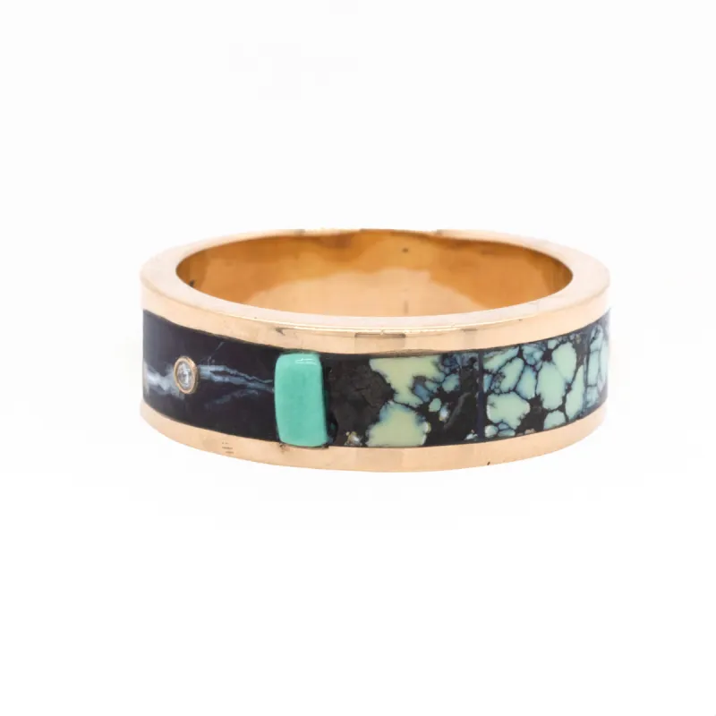 Mincovna Inlay Band Ring sold by Young In The Mountains