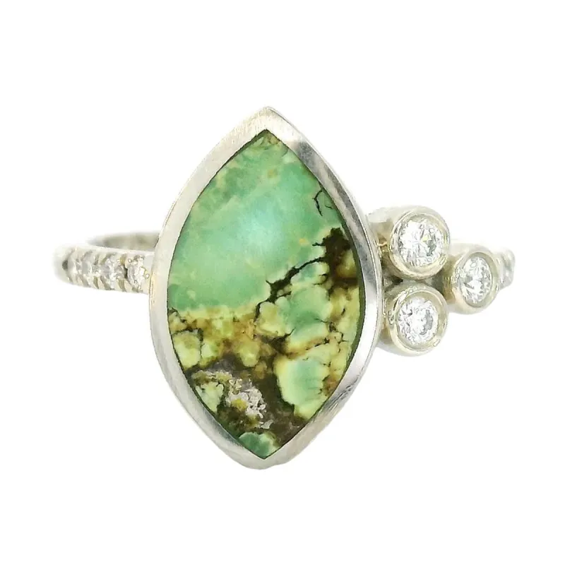 Hecate Peacock Turquoise Ring sold by Young In The Mountains
