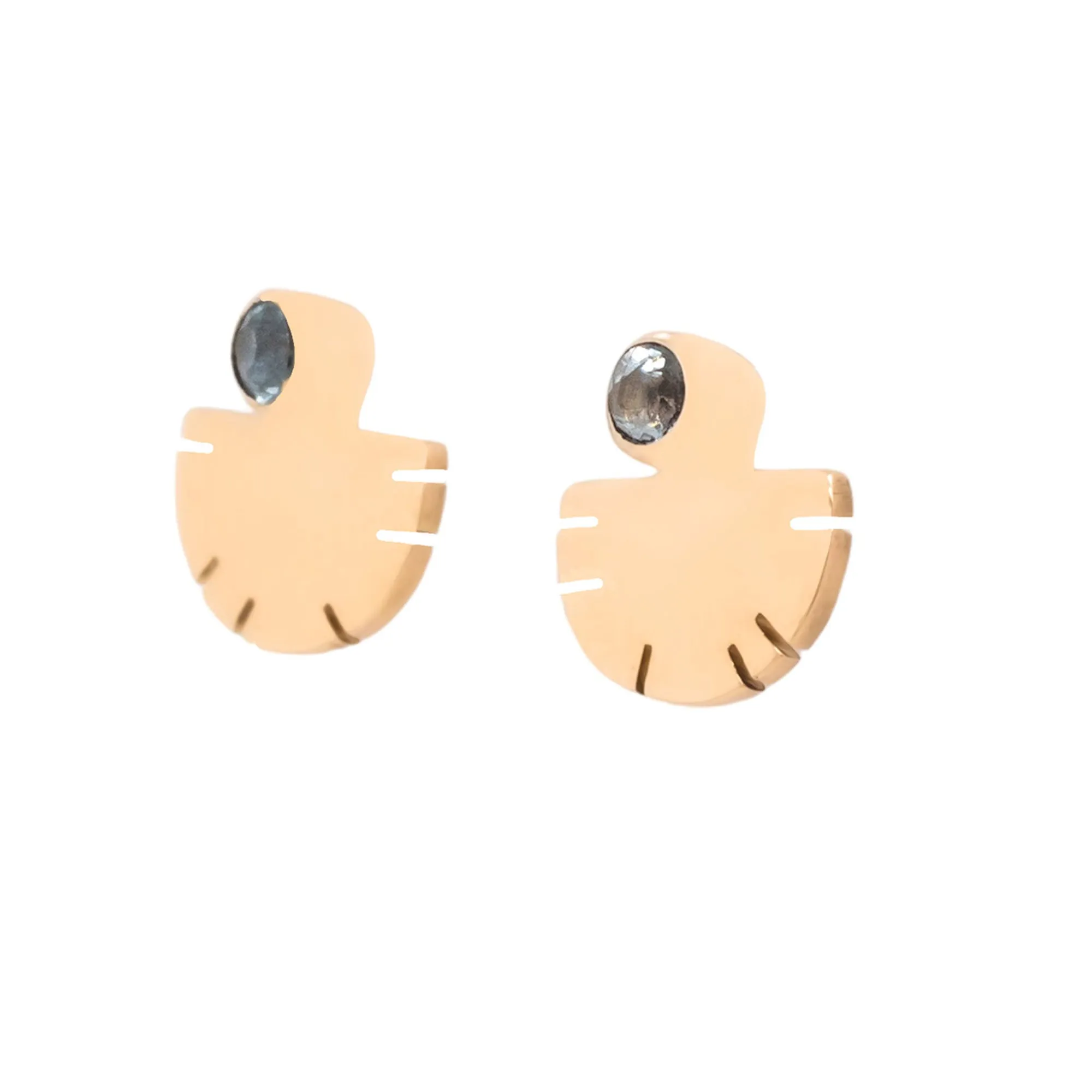 Colorado Aquamarine Aquilla Stud Earrings sold by Young In The Mountains product image thumbnail 2