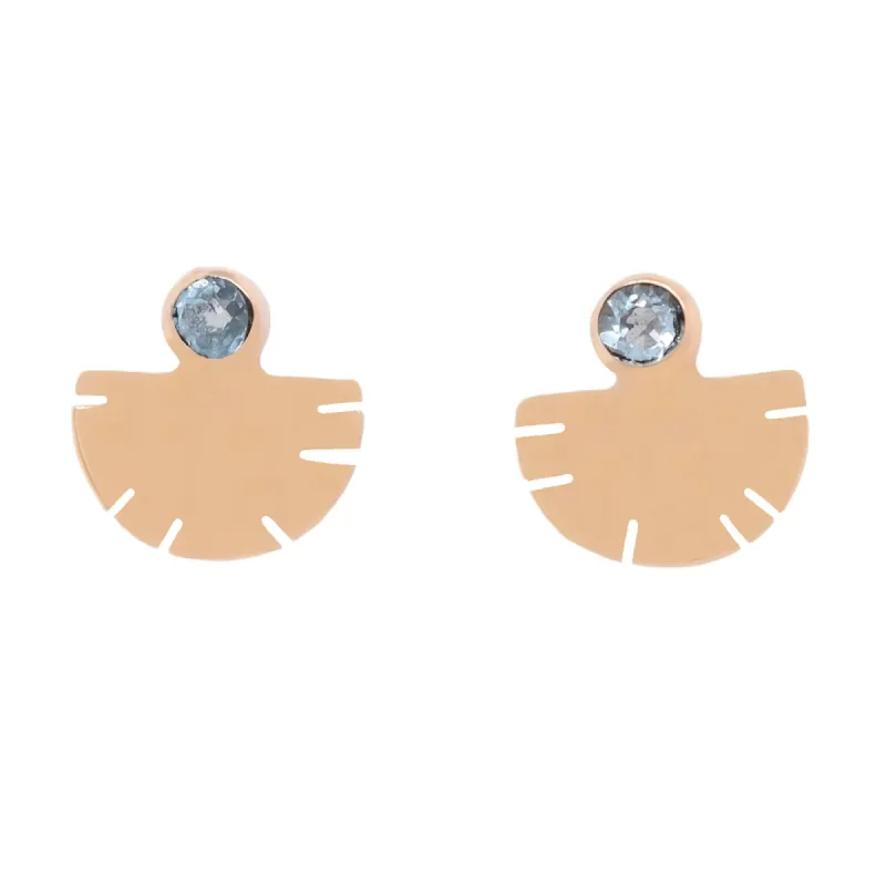 Colorado Aquamarine Aquilla Stud Earrings sold by Young In The Mountains