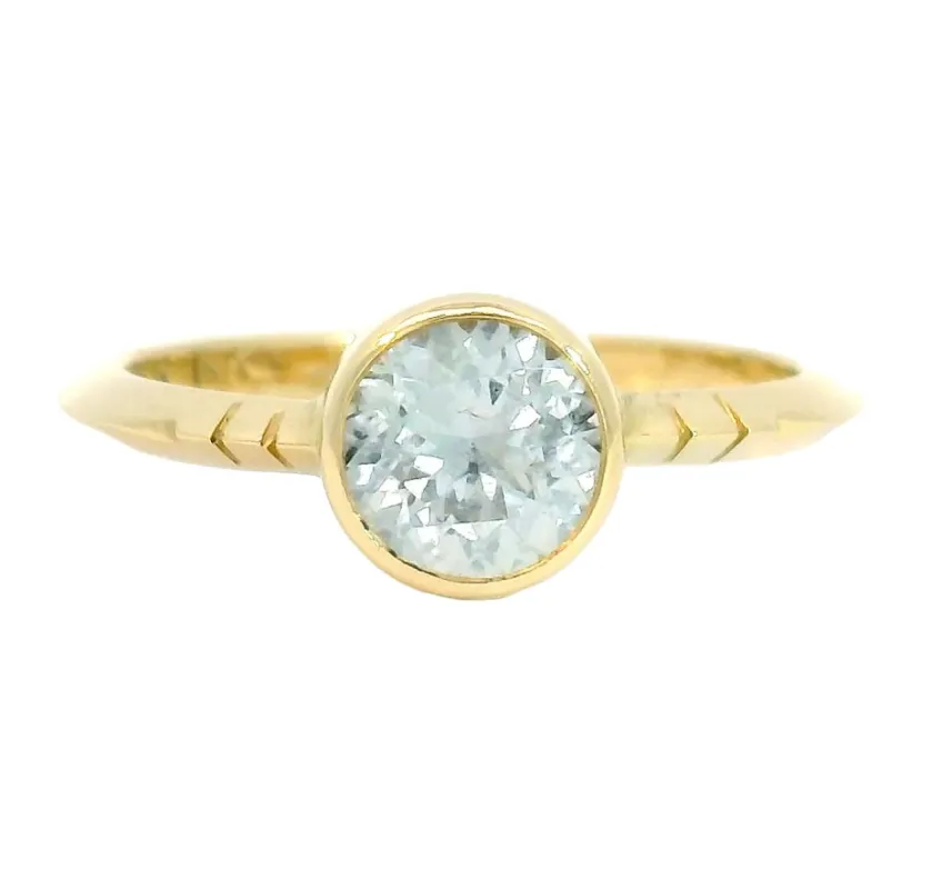 Nivia Montana Sapphire Solitaire Ring made by Young In The Mountains