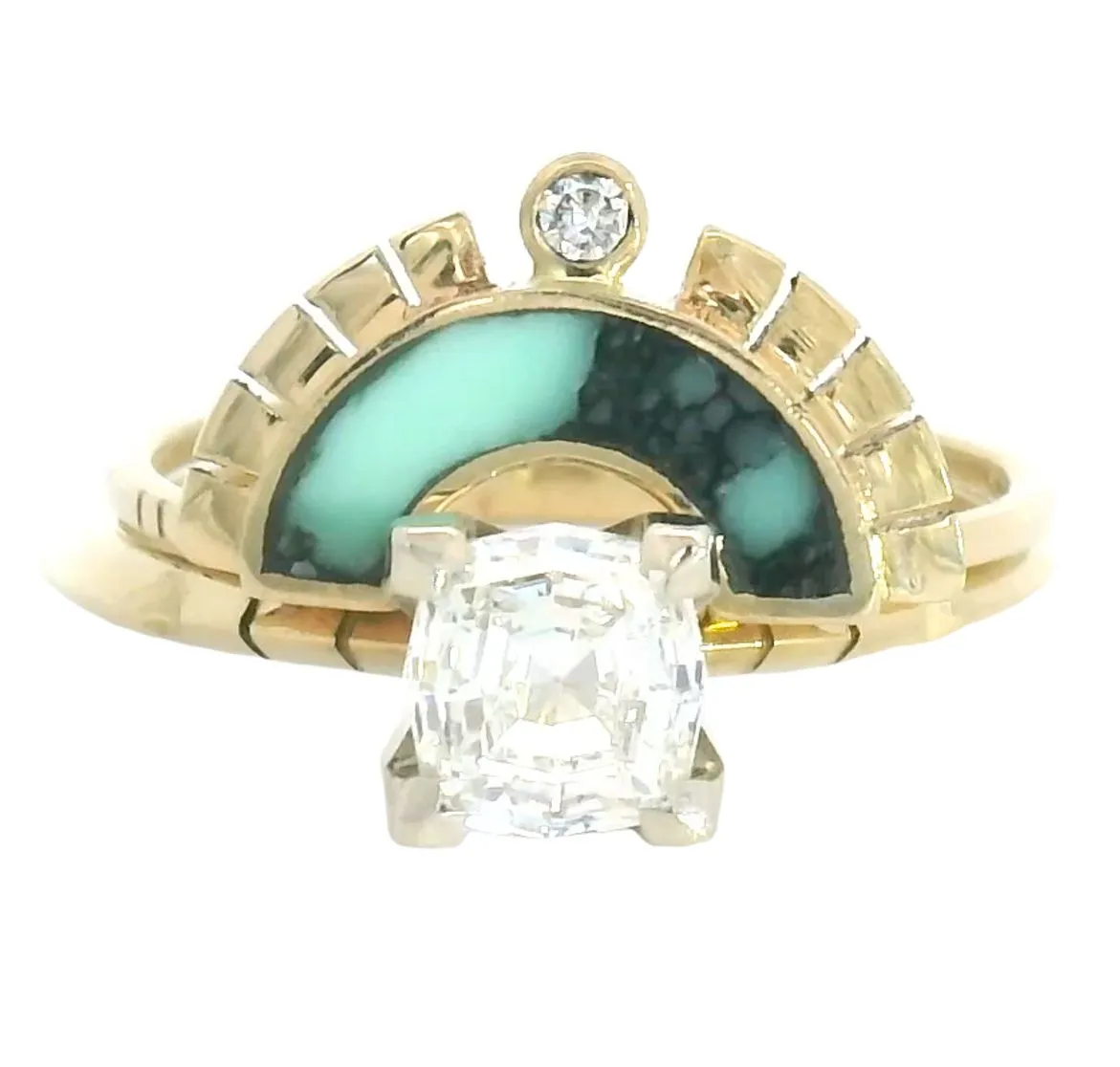 Amatzia White Diamond Solitaire Set sold by Young In The Mountains