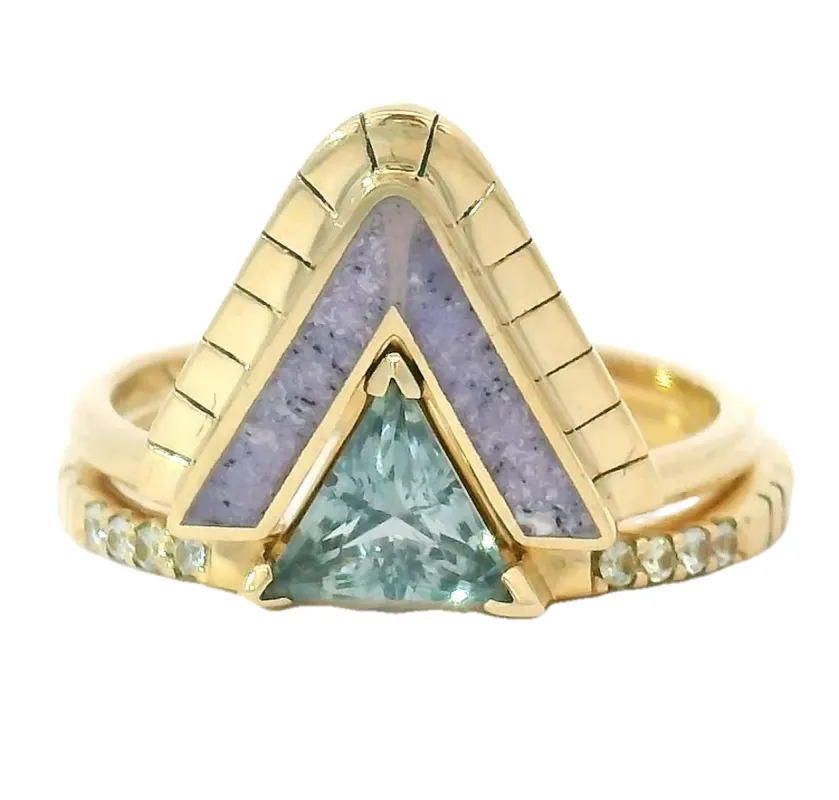 Bisous Montana Sapphire Ring Set sold by Young In The Mountains