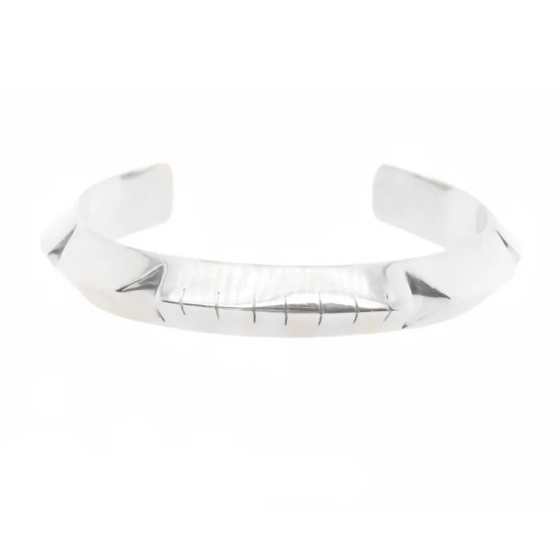 Grande Silver Helena Cuff Bracelet sold by Young In The Mountains