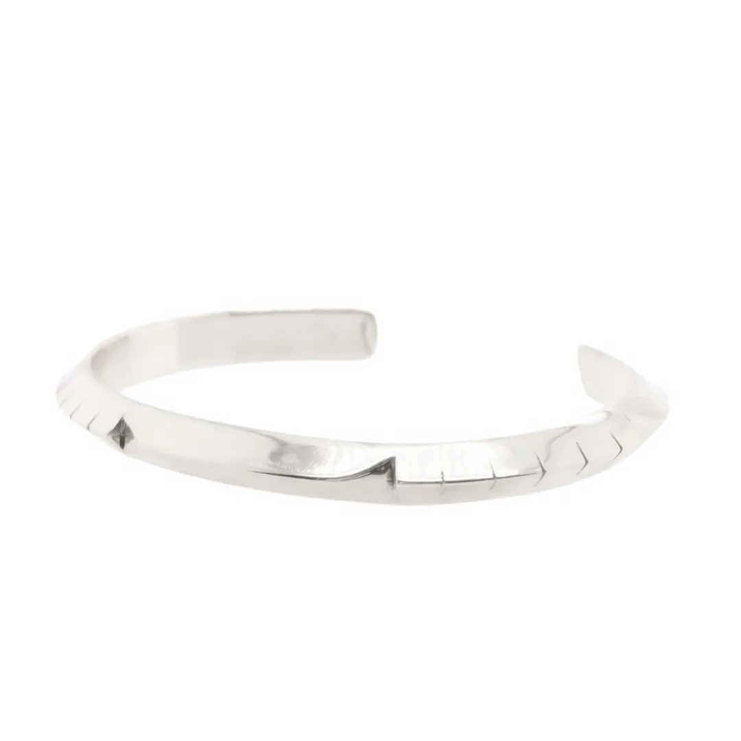 Small Silver Helena Cuff Bracelet sold by Young In The Mountains product image thumbnail 2