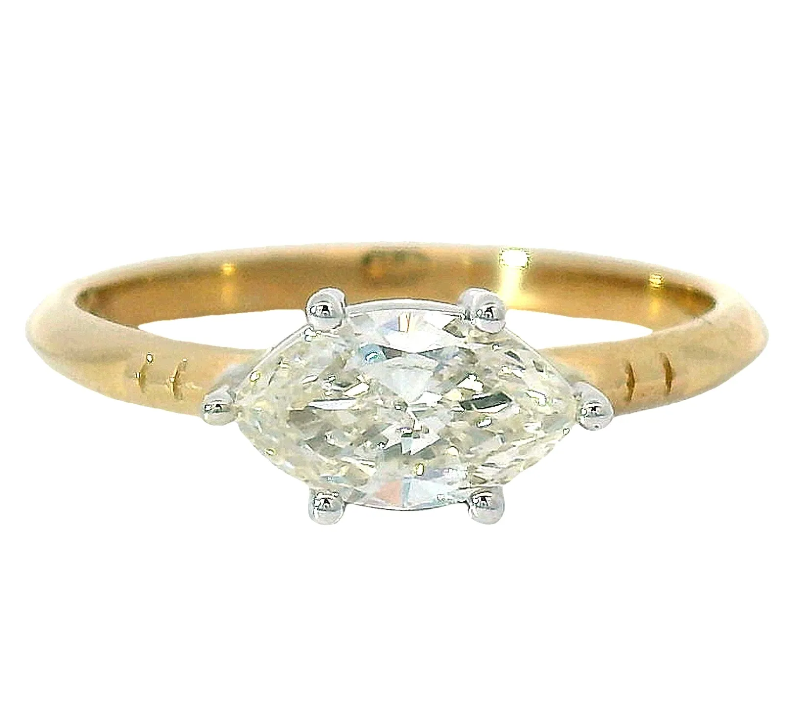 The Visão - Marquise Diamond Solitaire Ring sold by Young In The Mountains