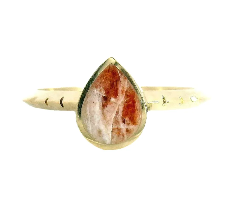 The Poire Ring - Sunstone sold by Young In The Mountains