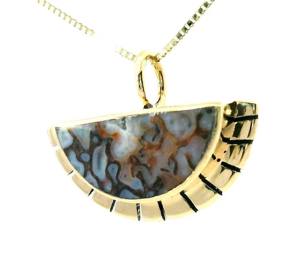 The Selene Necklace - Pink Dinosaur Bone sold by Young In The Mountains product image thumbnail 2