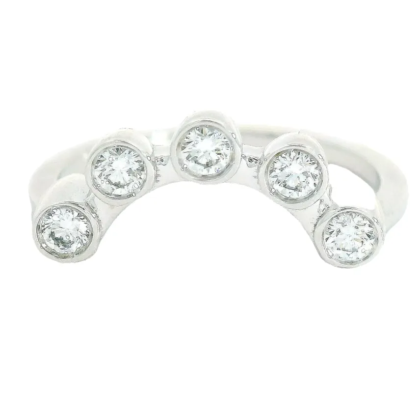 The Cassiopeia Ring Crown - White Diamonds & White Gold made by Young In The Mountains