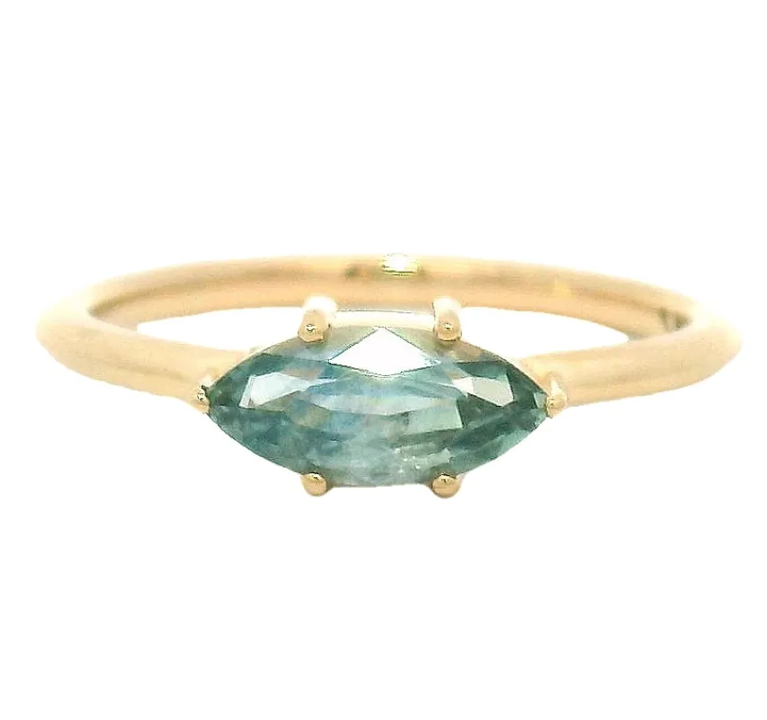 The Occhio - .94 ct. Montana Marquise sapphire sold by Young In The Mountains