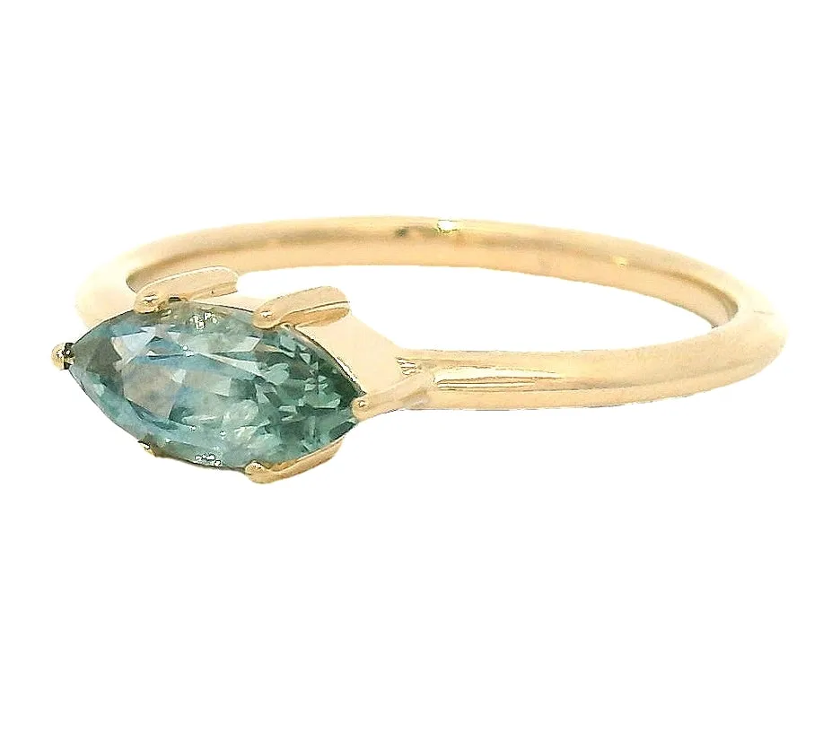 The Occhio - .94 ct. Montana Marquise sapphire sold by Young In The Mountains product image thumbnail 2