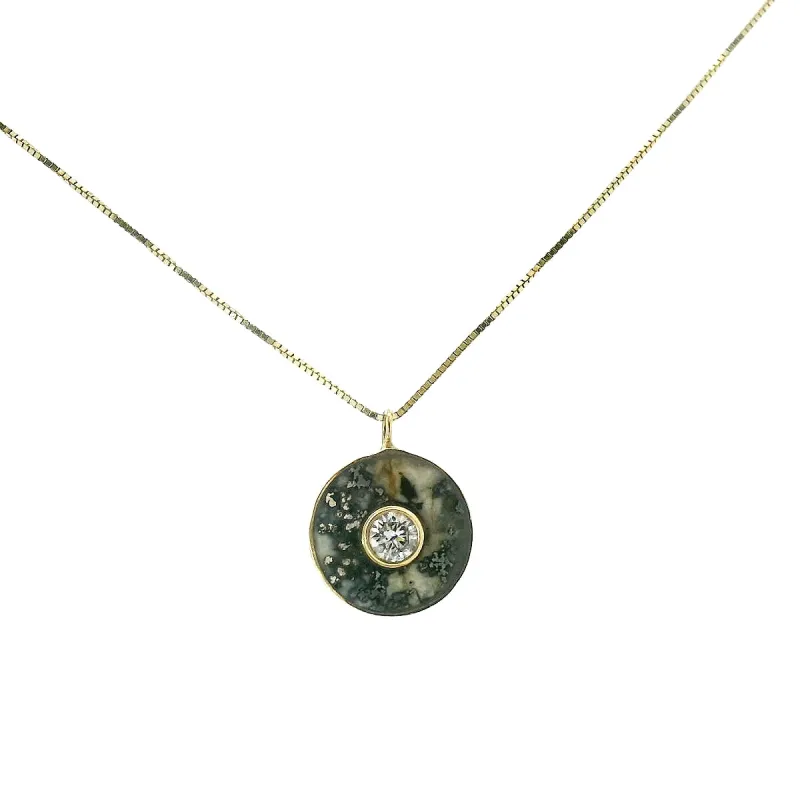 SECONDS JEWELRY: Cerclen Necklace - Native Silver & Diamond sold by Young In The Mountains