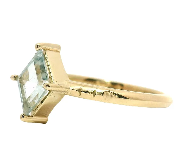 The Nordstern- Lozenge Cut Montana Sapphire Ring sold by Young In The Mountains product image thumbnail 2