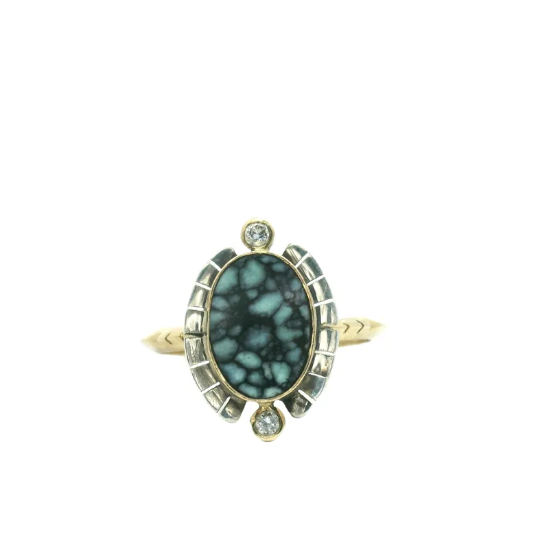 SECONDS JEWELRY: La Luz Ring - Vista Grande Variscite sold by Young In The Mountains