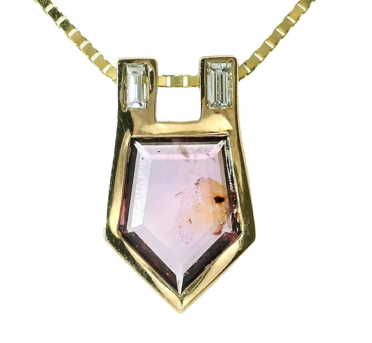 The Taurus - 1.43 Ct. Montana Sapphire Necklace sold by Young In The Mountains