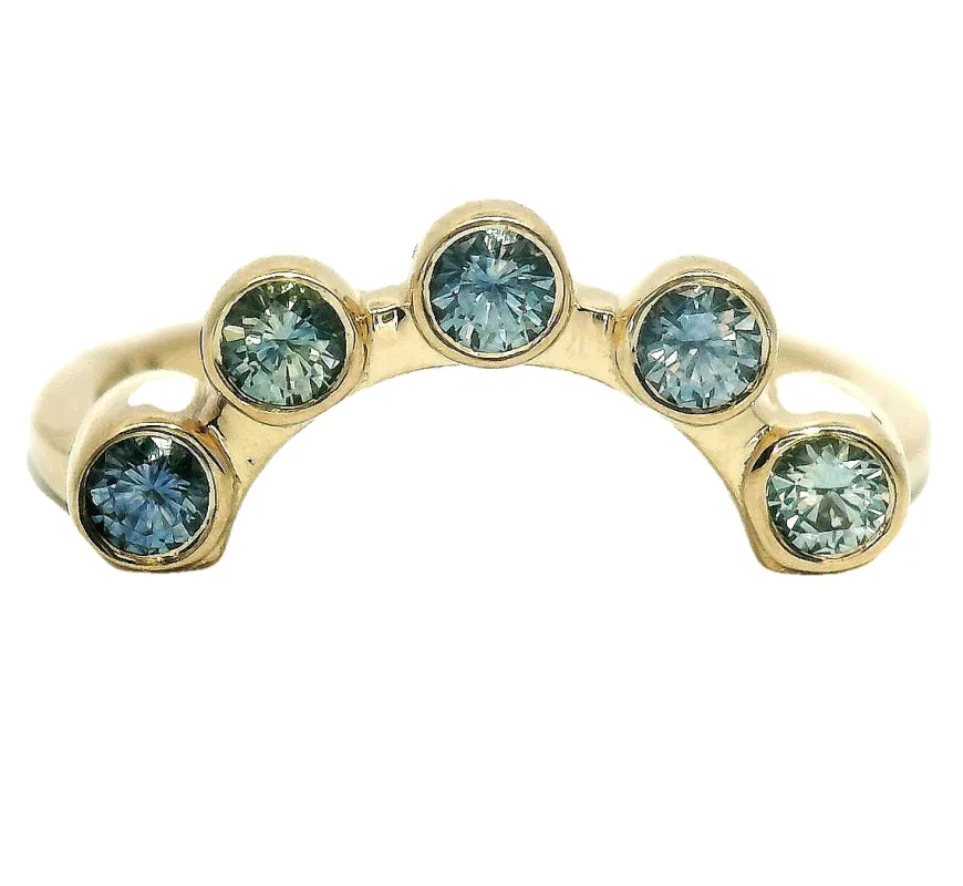 The Cassiopeia Band - Blue Montana Sapphires made by Young In The Mountains