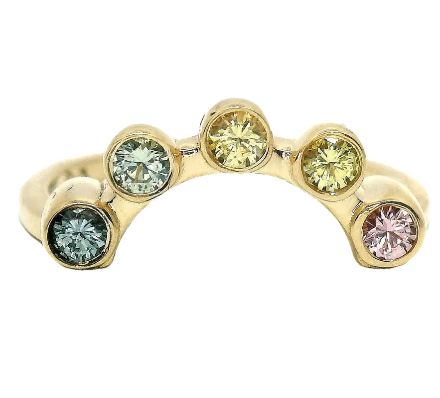 The Cassiopeia - Rainbow Montana Sapphire Ring No. 1 made by Young In The Mountains