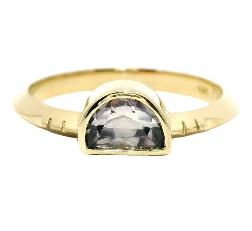 The Skymning - .86 Ct. Montana Sapphire Solitaire Ring sold by Young In The Mountains