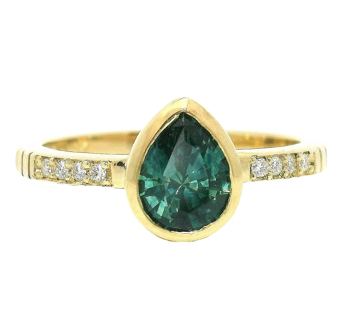 The Turchese - .88 Ct. Montana Sapphire Solitaire Ring sold by Young In The Mountains product image thumbnail 2