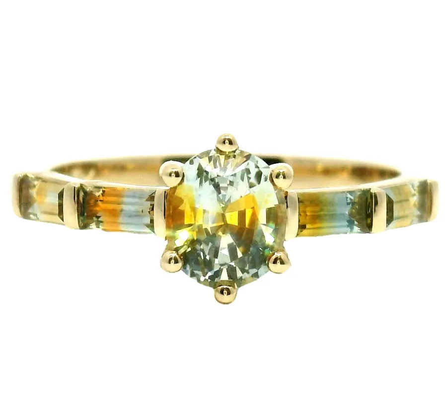 The Frühling- 1.00 ct Oval Montana Sapphire Ring sold by Young In The Mountains