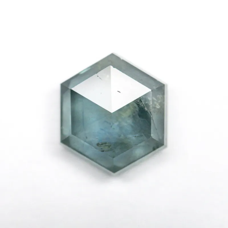 3.11ct 9.15x7.86x3.98mm Hexagon Rosecut Sapphire 22434-56 made by Young In The Mountains