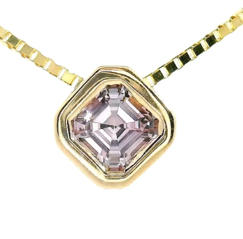 Asscher Montana Sapphire Pendant No. 3 sold by Young In The Mountains