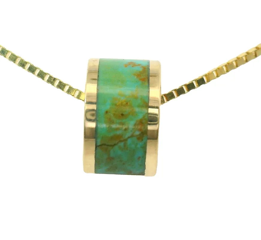 The Luna Necklace - Green Turquoise sold by Young In The Mountains