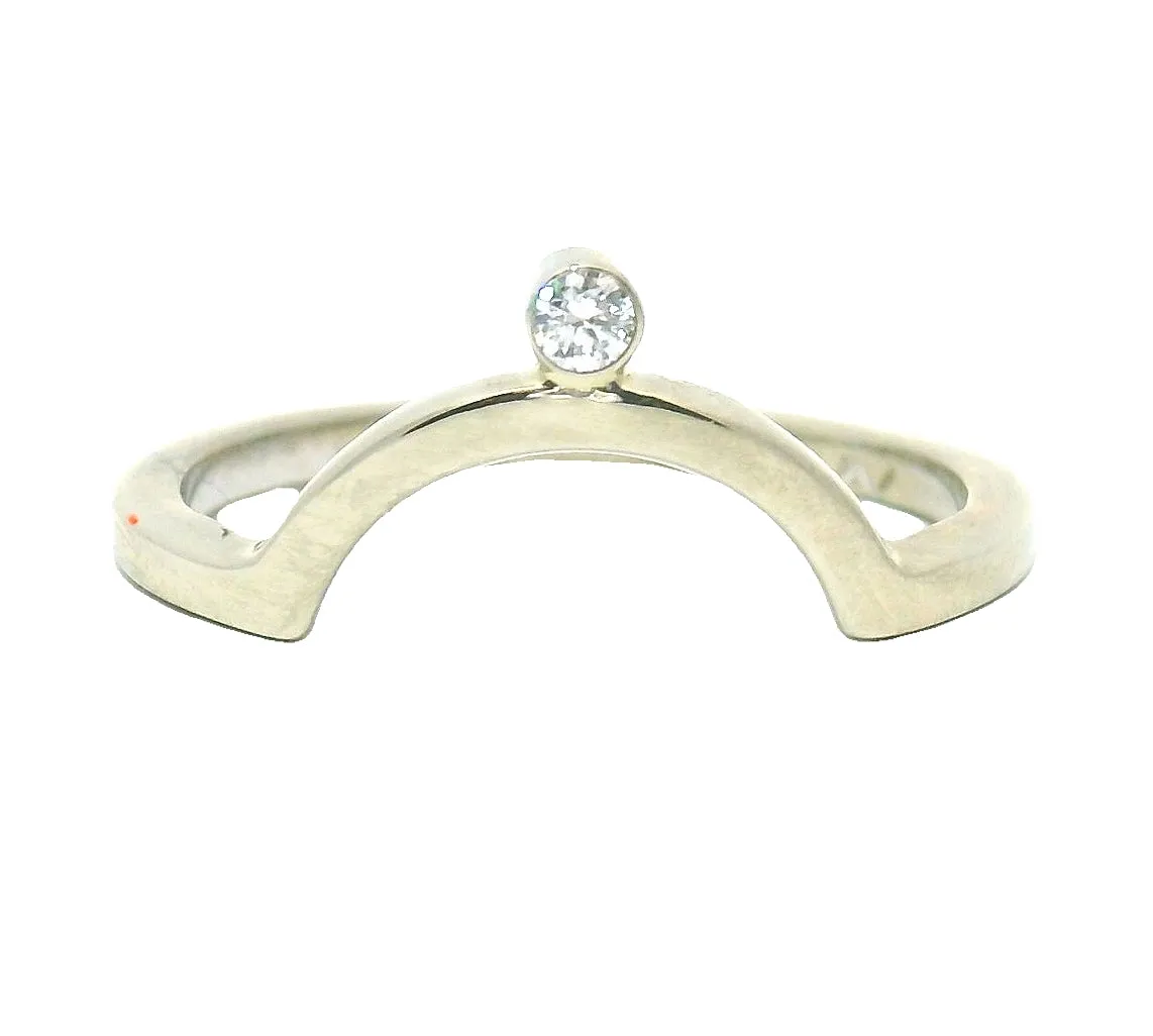 The Namida - White Diamond Arc Band sold by Young In The Mountains